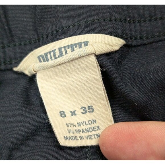 Duluth Dry On The Fly Cargo Pants Womens 8 X 35 Black Hiking Roll Tab Gorpcore - Picture 3 of 6